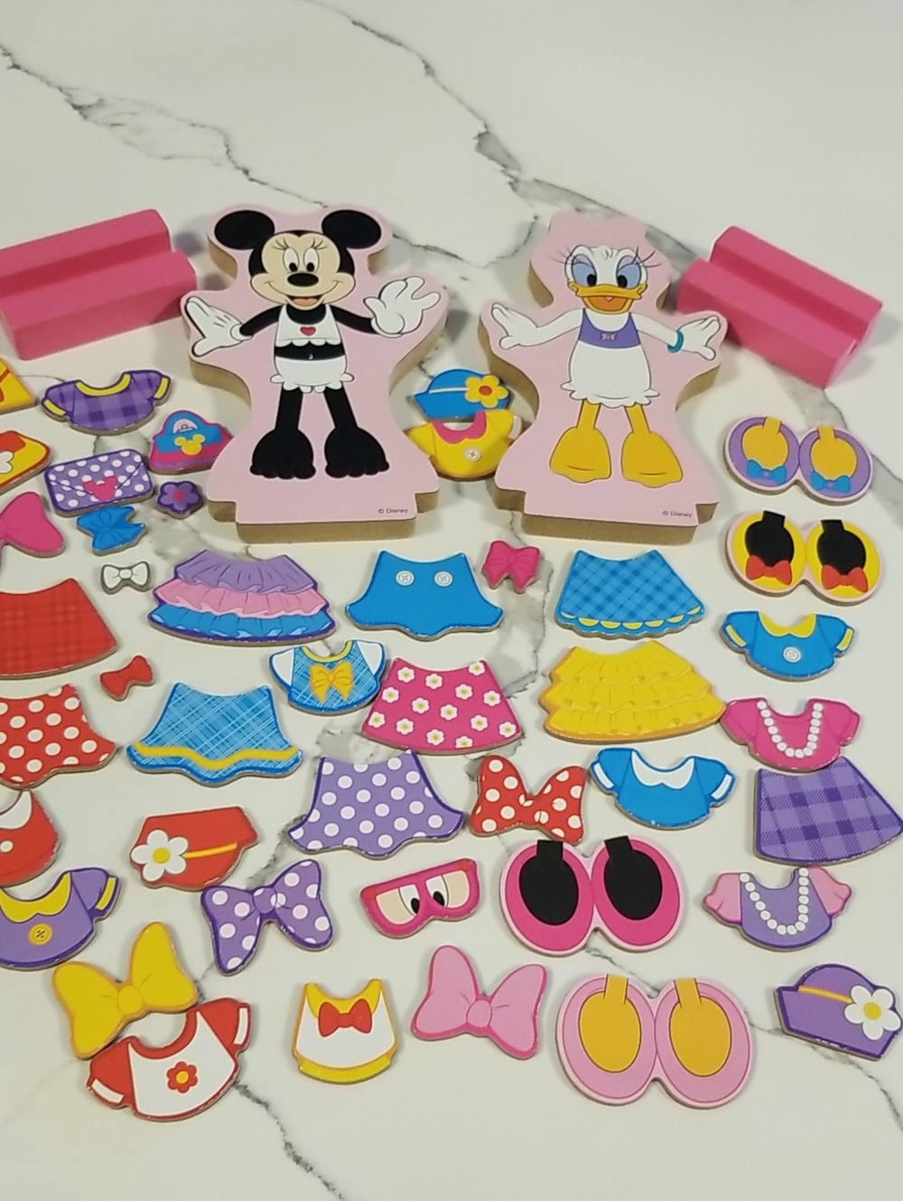 Disney Melissa And doug Minnie & Daisy Wooden Dress-Up Play Set